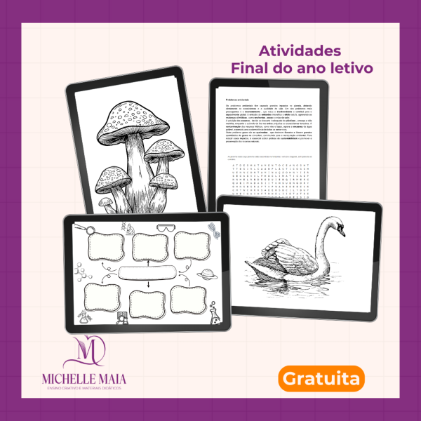 Atividades para o final do ano letivo - Prof. Michelle Maia