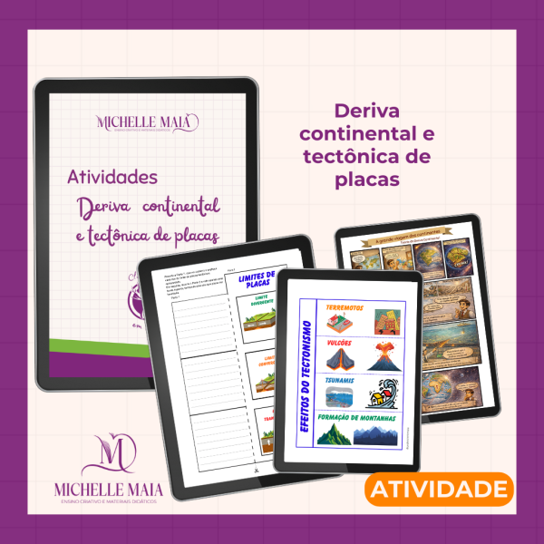 Atividade: Deriva continental e tectônica de placas