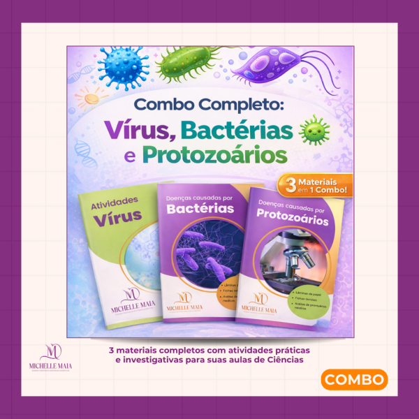 Combo completo: vírus, bactérias e protozoários