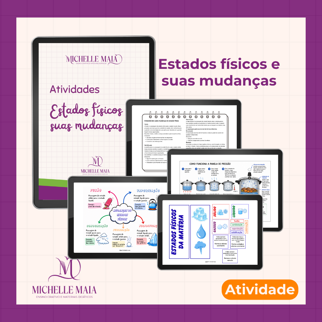 Atividade estados físicos